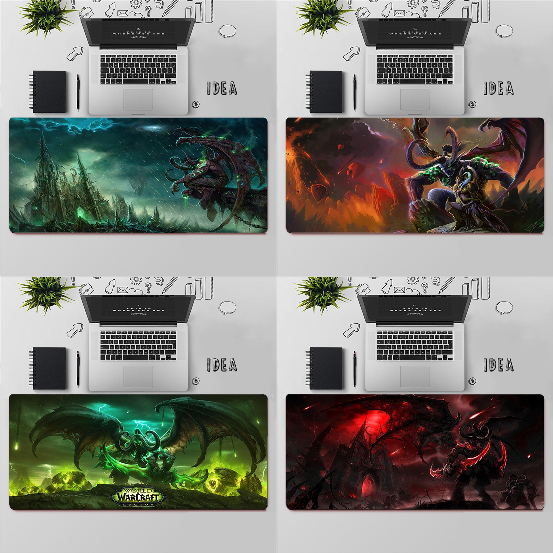 Pc Gaming World Of Warcraft - Gaming Mouse Pad Large Mouse Pad