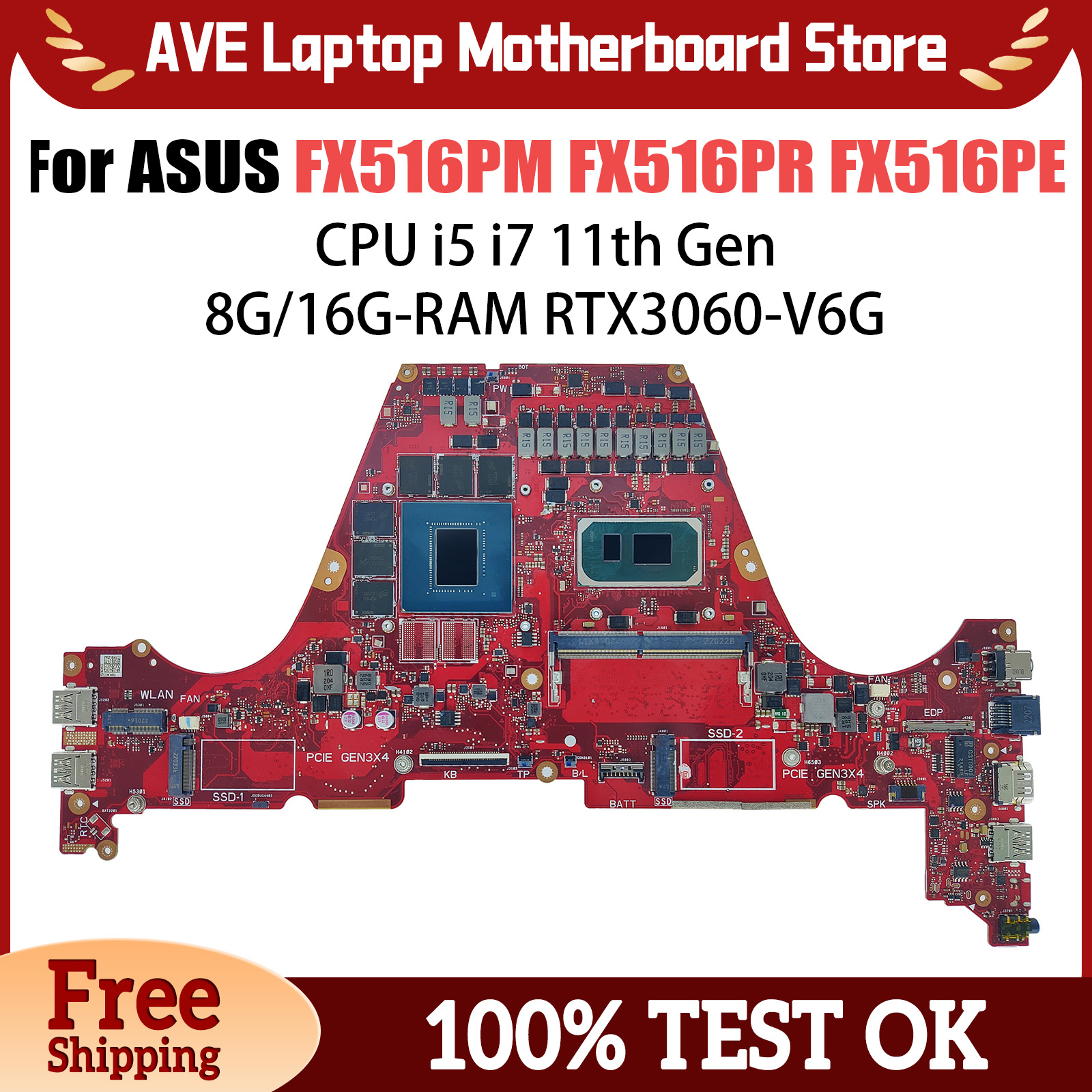 Pc Gaming I5 - FX516PC Mainboard For ASUS FX516PR FX516PM