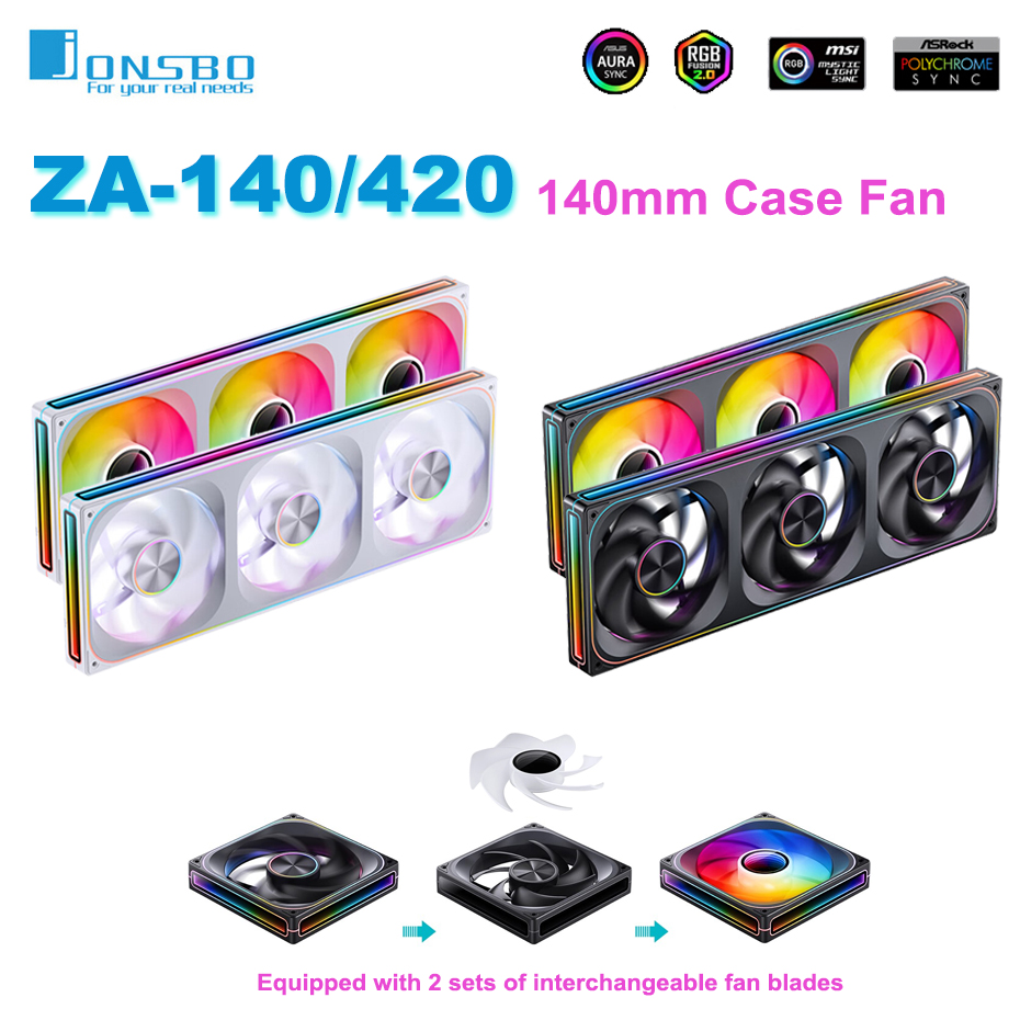 Argb Case Fan - JONSBO ZA-140/420 Case Cooling Fan 140mm