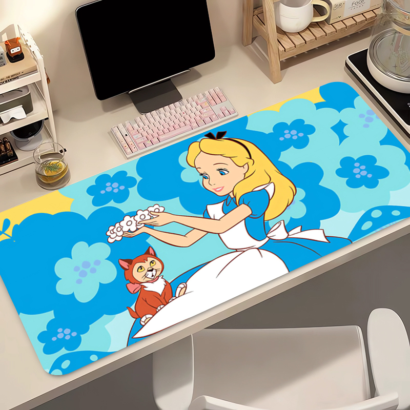 Pc Gaming Desk - 90x40cm Mouse Pad A-Alices in Wonderland
