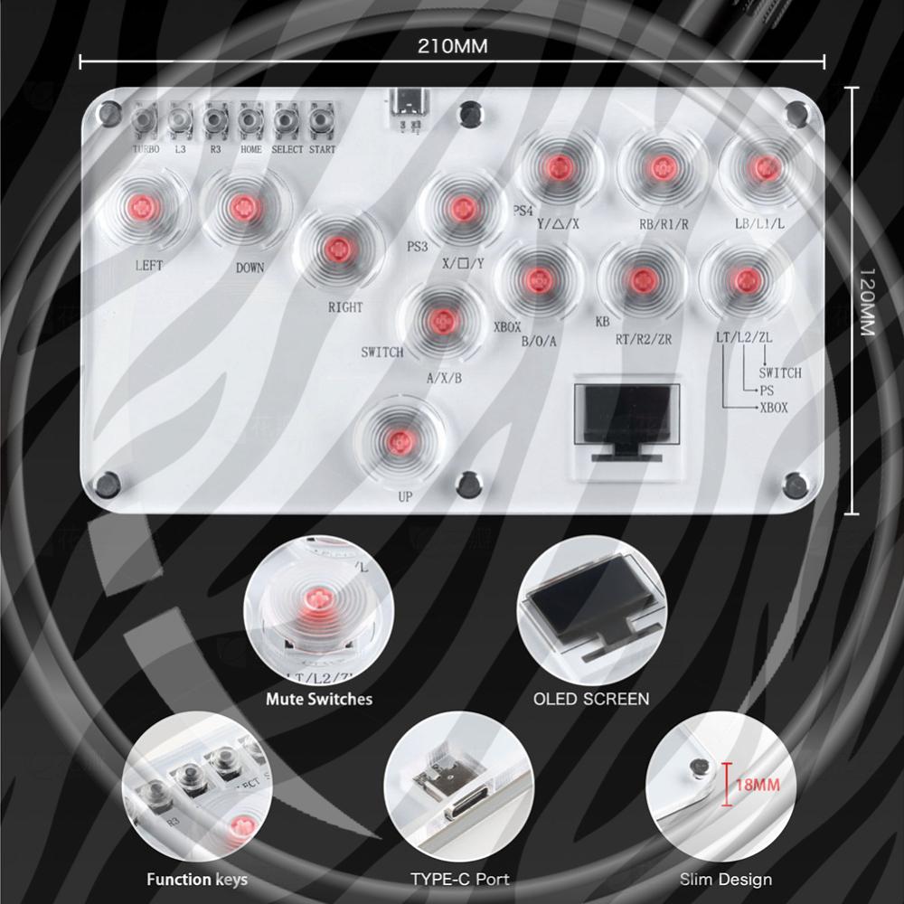 Joystick Pc Gaming - Arcade Joystick 12Keys All-Button Arcade Fightstick