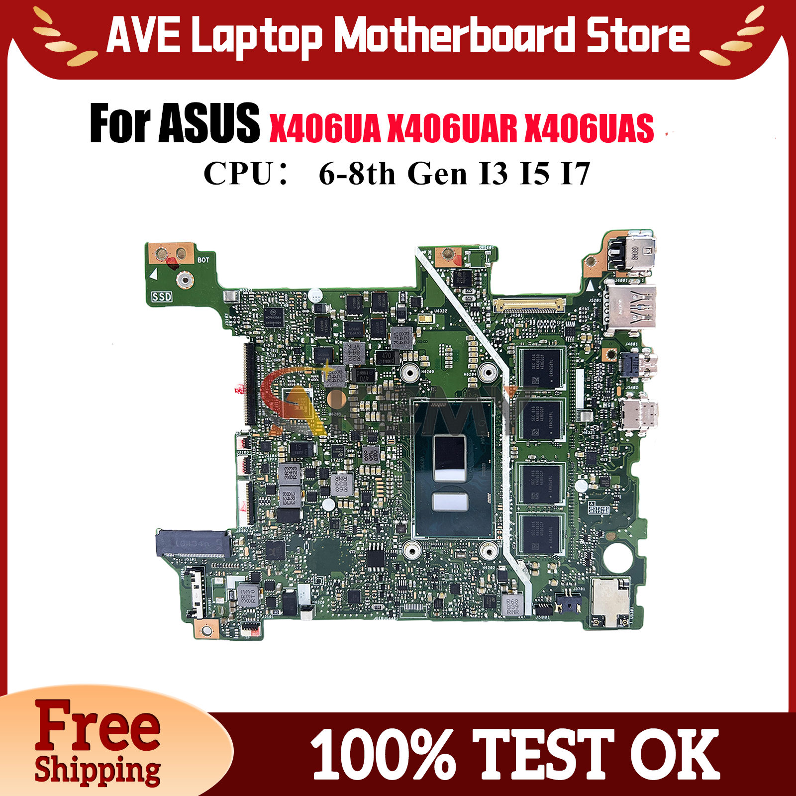 Pc Gaming I5 - X406UA Laptop Motherboard For ASUS VivoBook