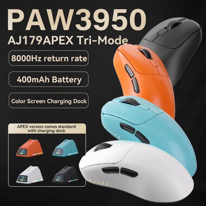 Ajazz AJ179 APEX PAW3950 Ergon - Wireless Gaming Mouse recensie en prijs