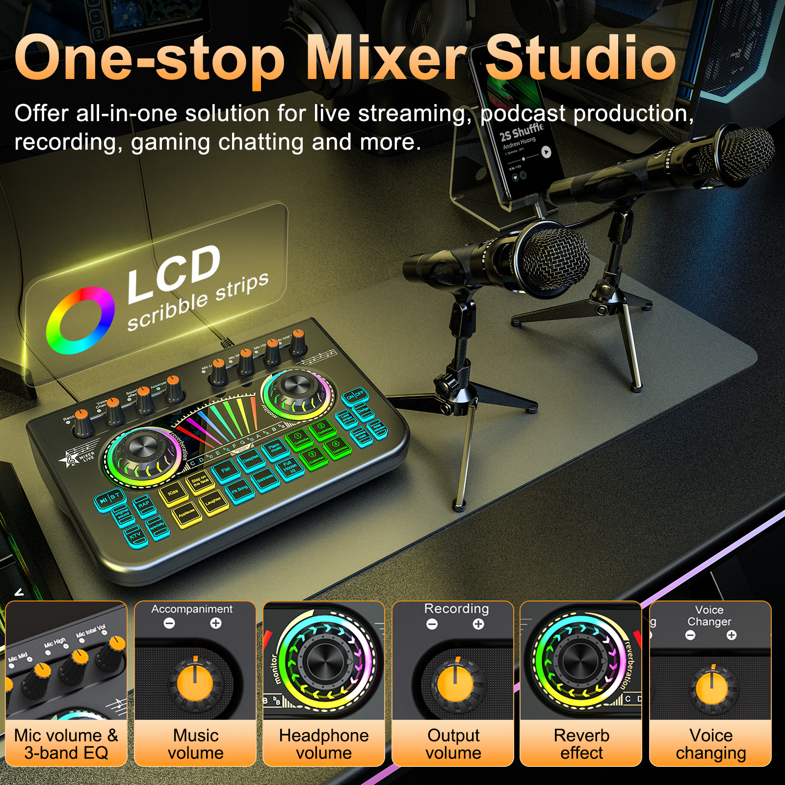 Tenlamp Sound Board to Play Mu - Pc Gaming Fullset recensie en prijs