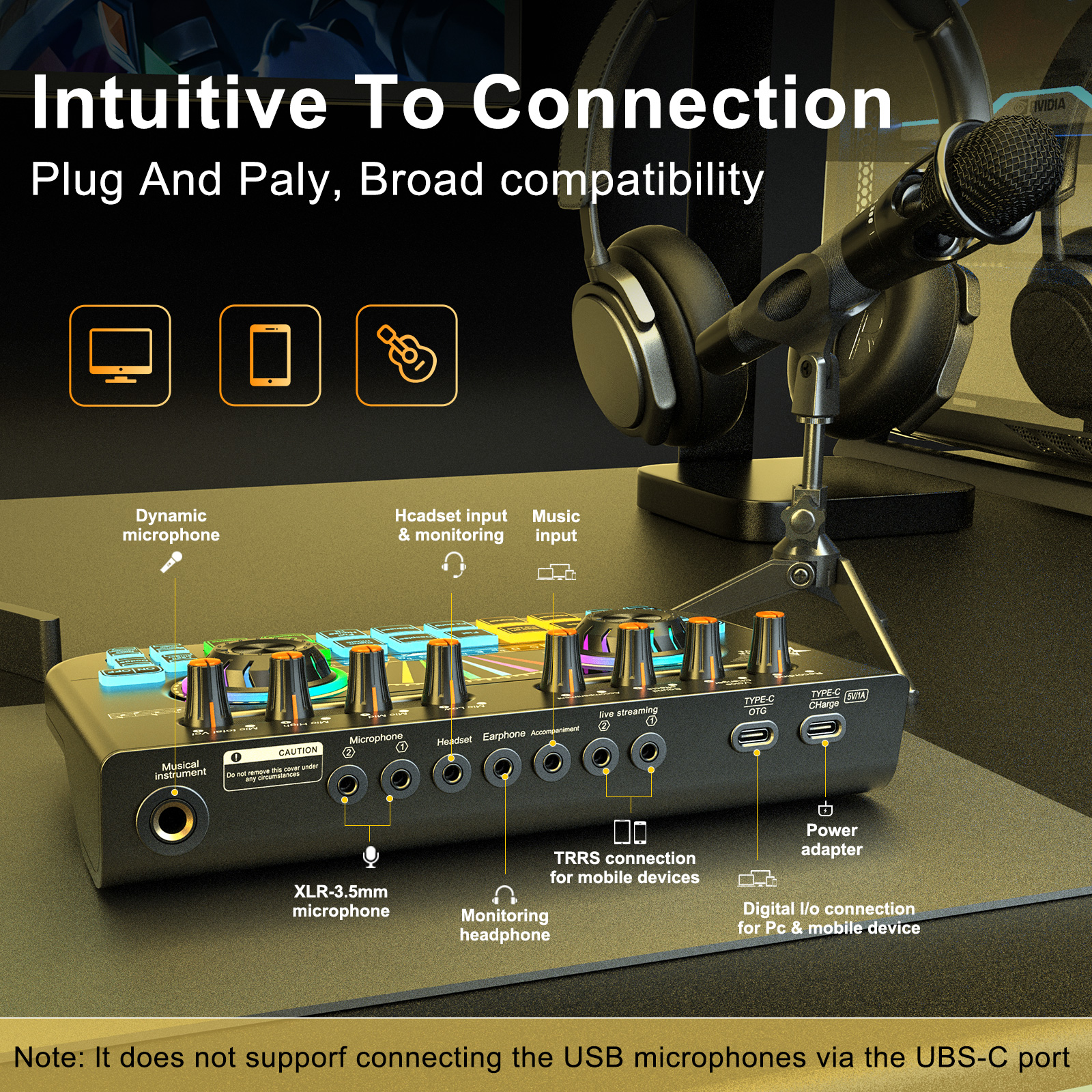 Tenlamp Sound Board to Play Mu - Pc Gaming Fullset recensie en prijs