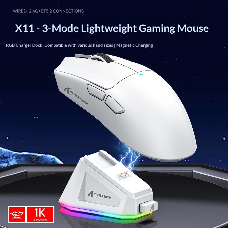 Attack Shark X11 Gaming Mouse  - Wireless Gaming Mouse recensie en prijs