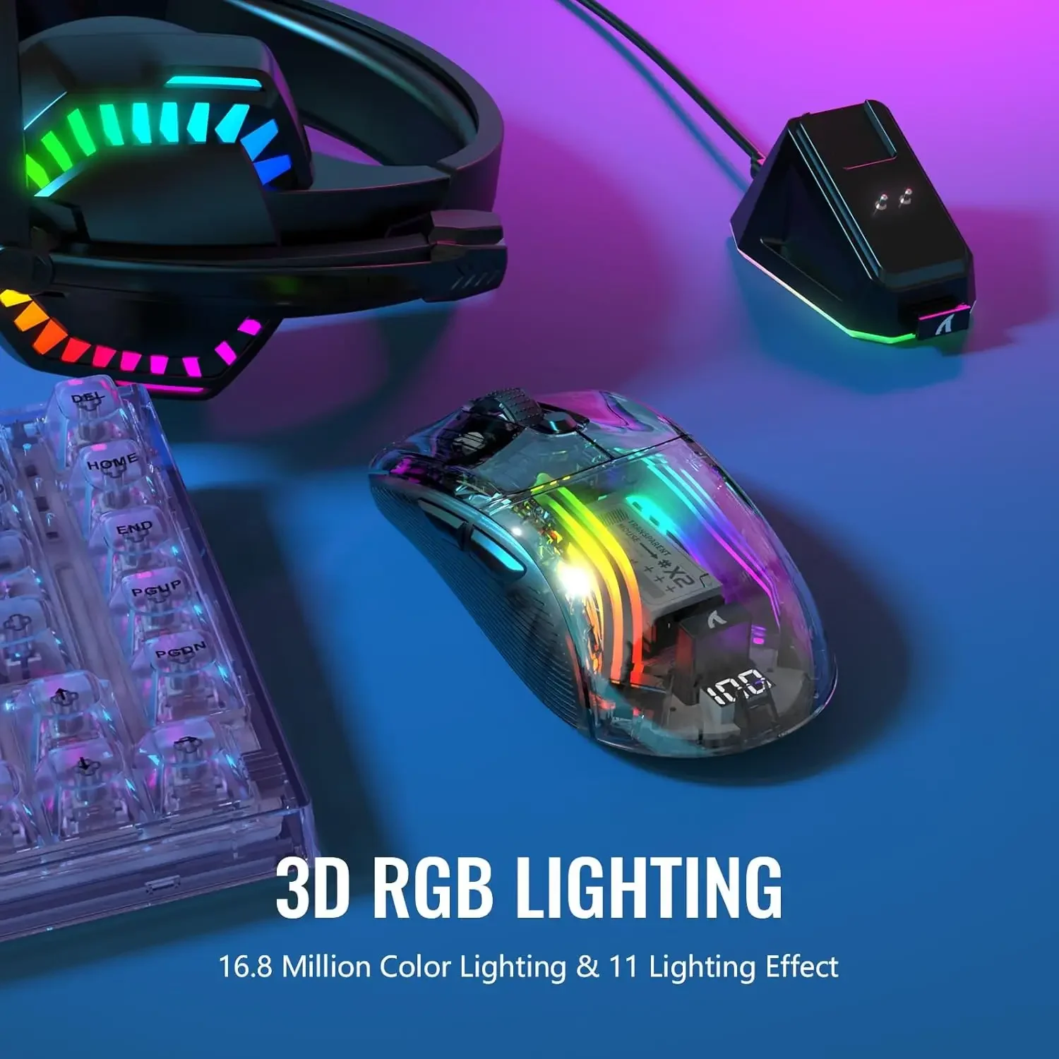 ATTACK SHARK X2 Pro Triple Mod - Wireless Gaming Mouse recensie en prijs