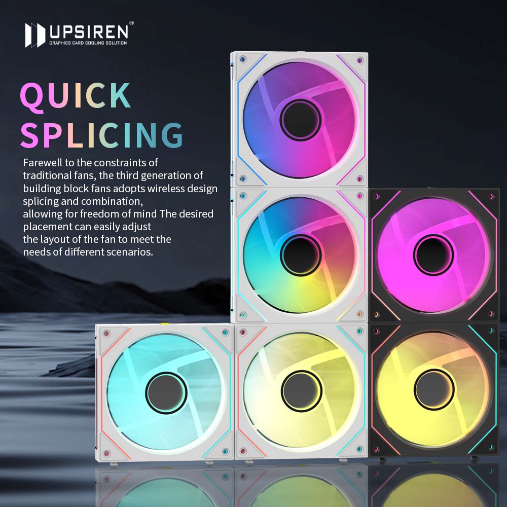 UPSIREN WF-2 Free Wire-Splicin - Argb Case Fan recensie en prijs