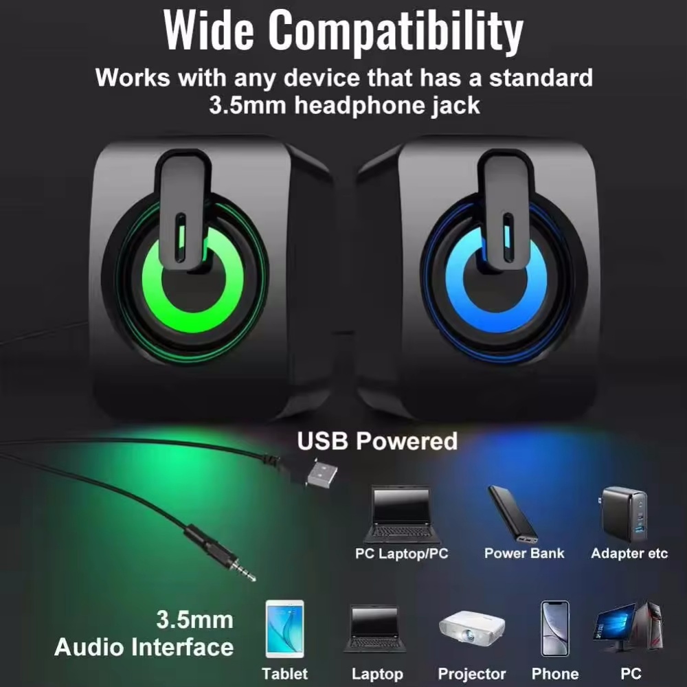 Computer Speakers PC Sound Box - Pc Gaming Fullset recensie en prijs