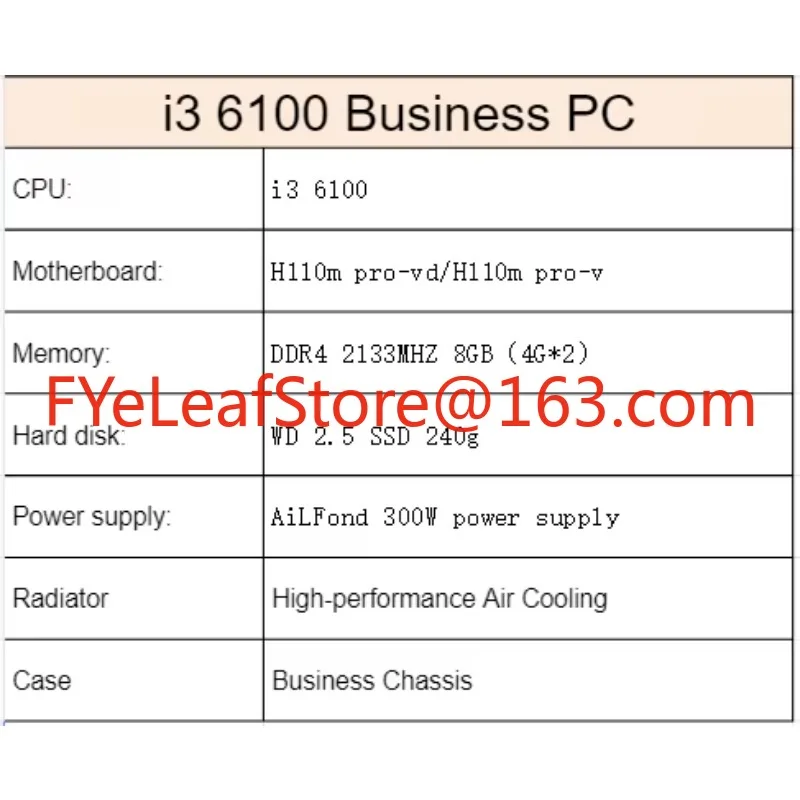 i3 6100  full gaming pc custom - Pc Gaming Fullset recensie en prijs