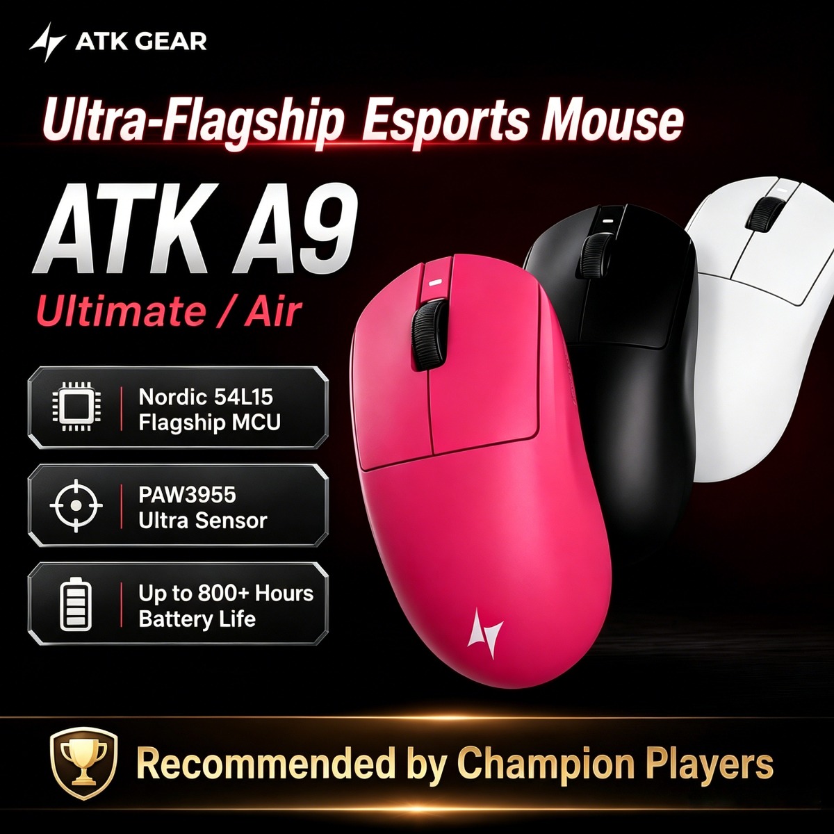 ATK Gaming Mouse DragonFly A9  - Wireless Gaming Mouse recensie en prijs
