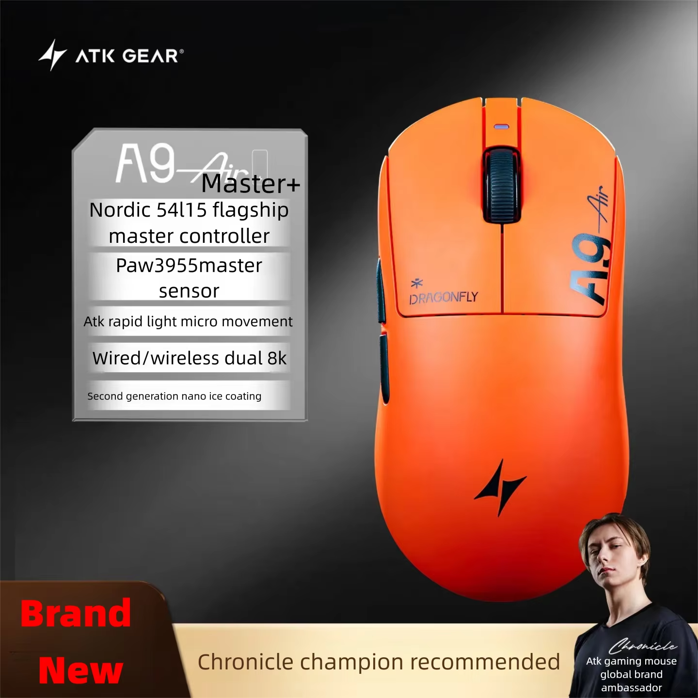 ATK A9 Air Ultimate Plus Gamin - Wireless Gaming Mouse recensie en prijs