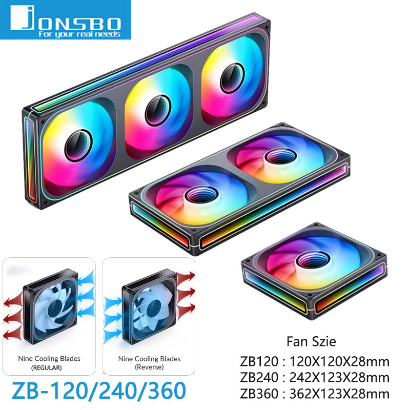 Jonsbo ZB-120/240/360 ARGB Com - Argb Case Fan recensie en prijs