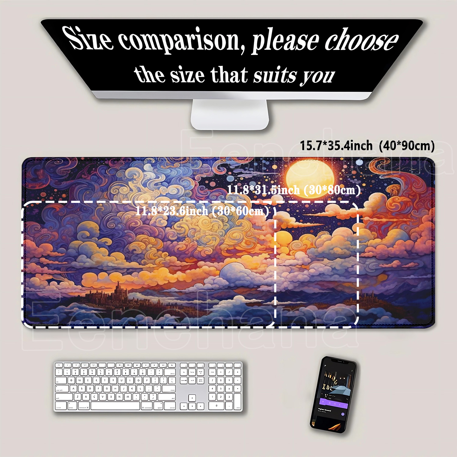 Large Mouse Pad Full moon and  - Pc Gaming Fullset recensie en prijs