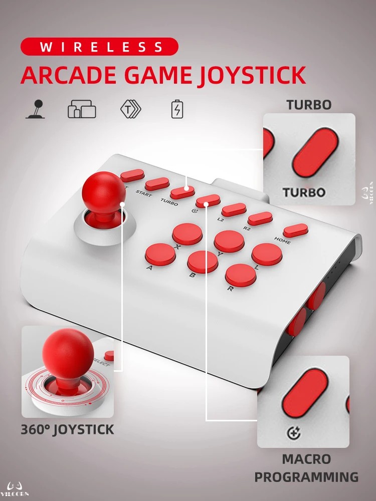 Arcade Joystick Wireless Gamin - Joystick Pc Gaming recensie en prijs