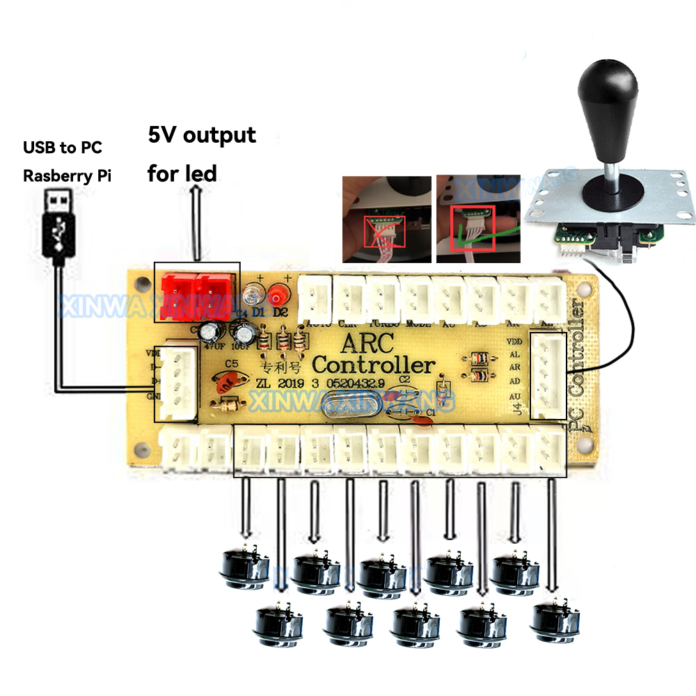 Arcade Joystick Copy SANWA Gam - Joystick Pc Gaming recensie en prijs