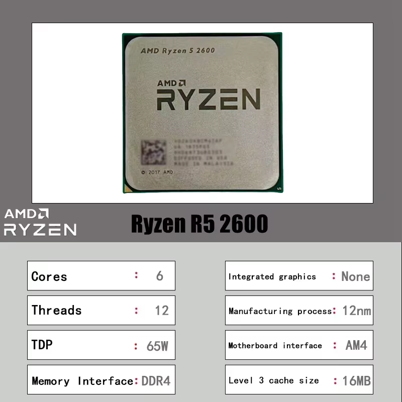AMD Ryzen 5 2600 6-Core 12-Thr - Pc Gaming Desk recensie en prijs