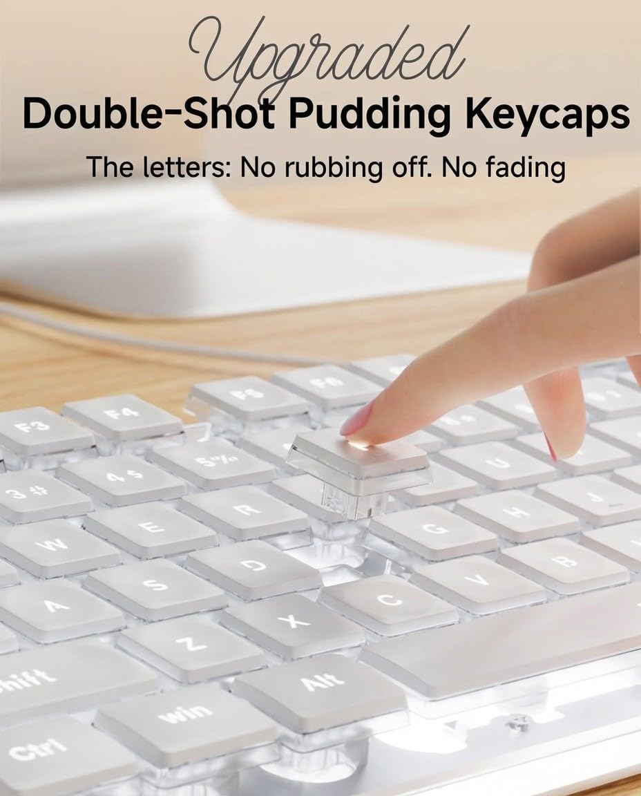 Wired USB Keyboard with White  - Pc Gaming Fullset recensie en prijs