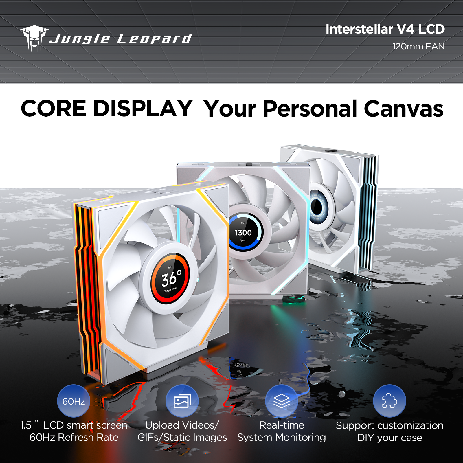 Interstellar V4-LCD 1.5 Inch 6 - Argb Case Fan recensie en prijs
