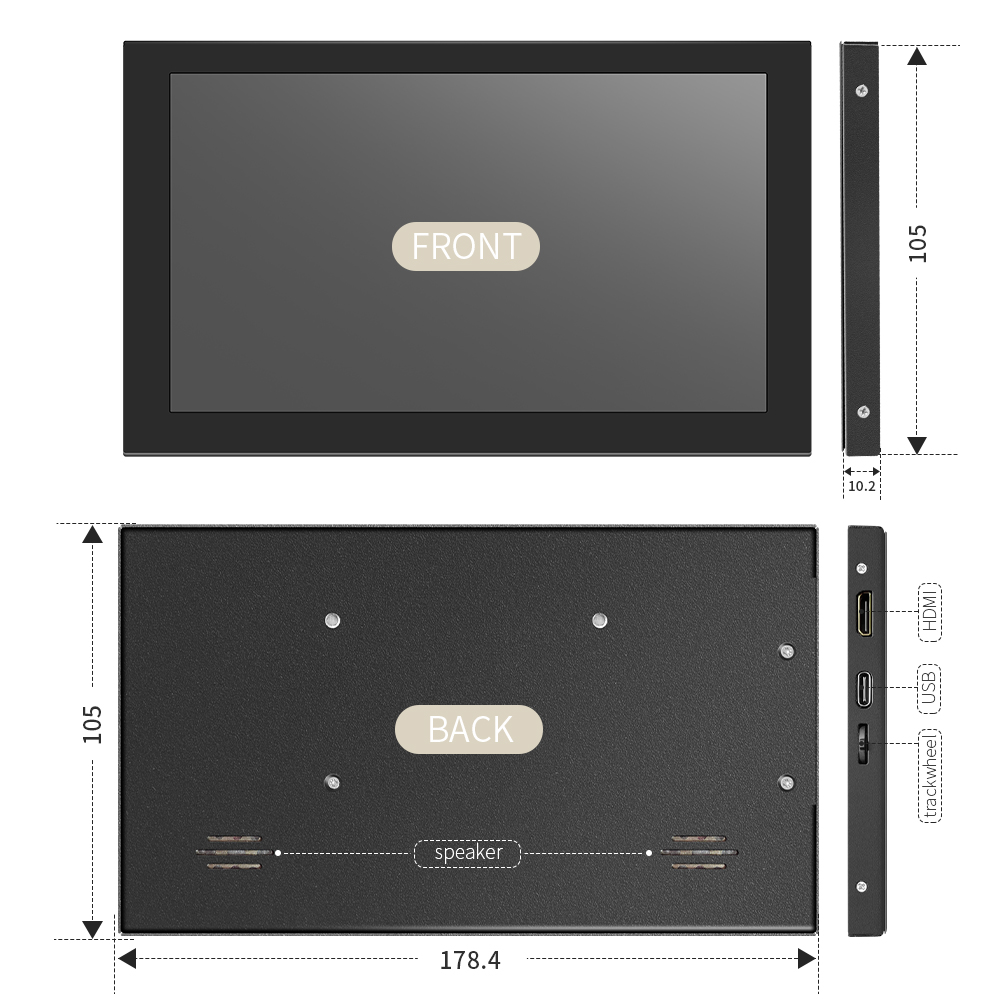 7-inch LCD touch screen panel  - Pc Gaming Fullset recensie en prijs
