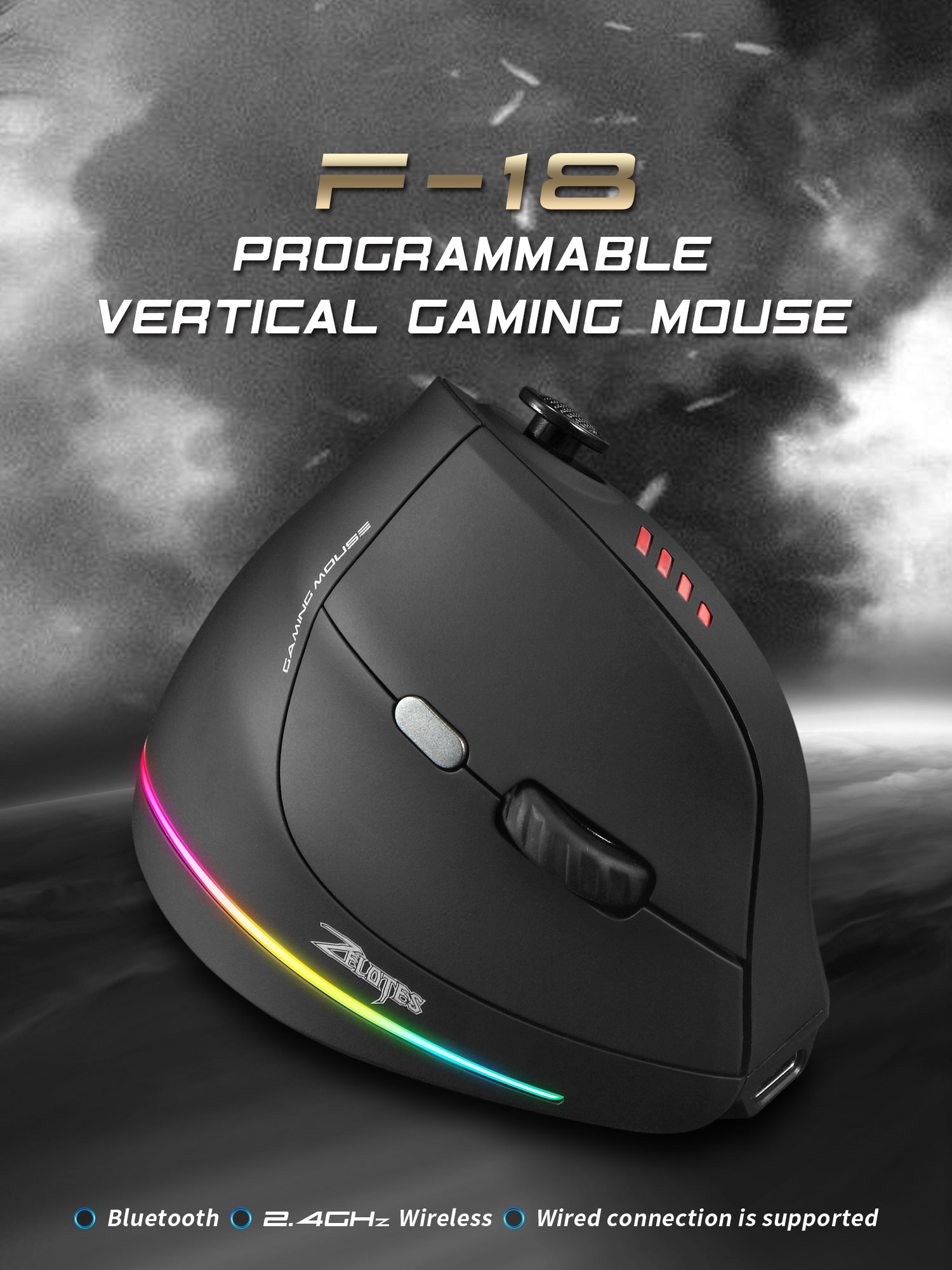 Jomaa RGB Backlit Wireless Ver - Wireless Gaming Mouse recensie en prijs